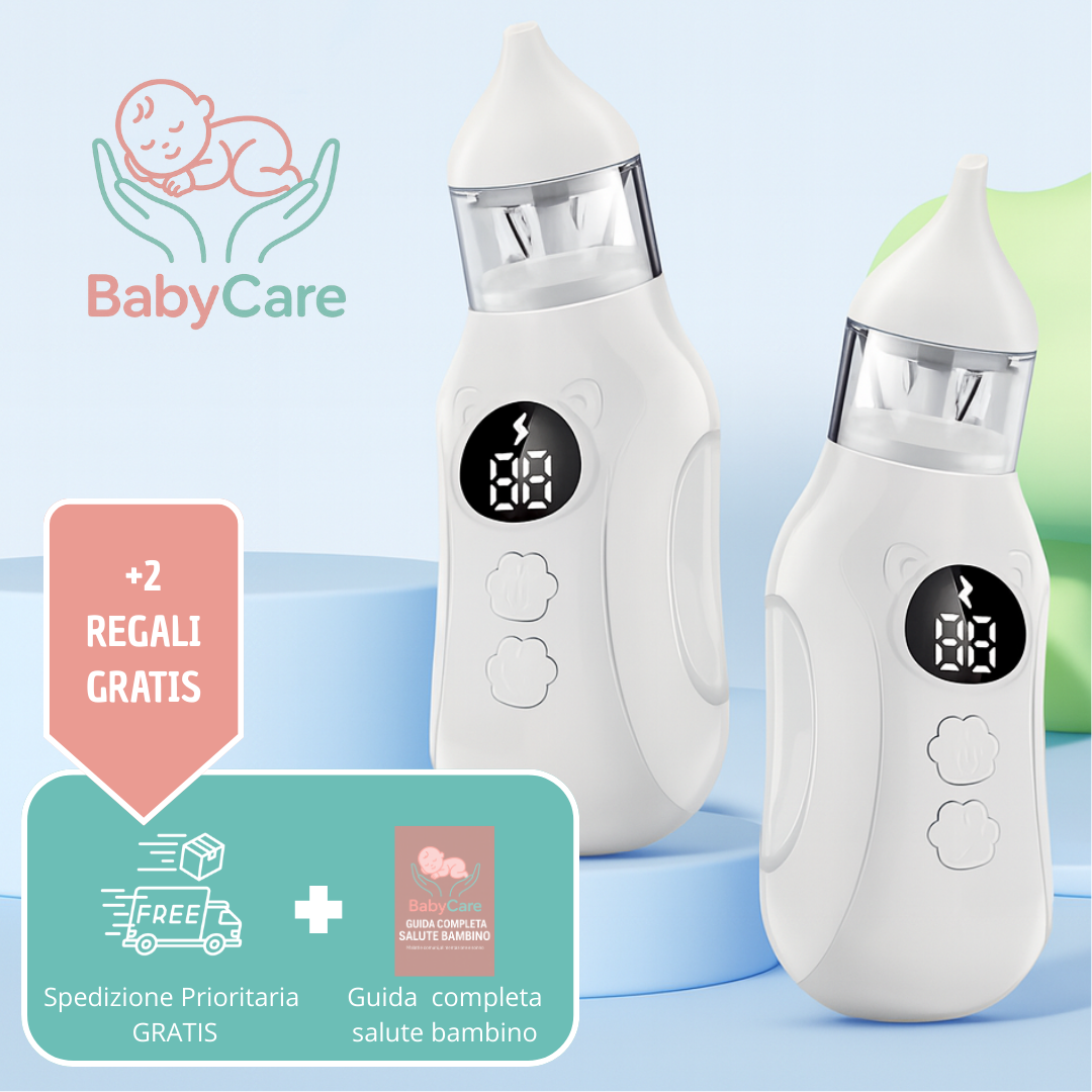 BabyCare™ – Aspiratore Nasale Elettrico (9 Livelli Regolabili)